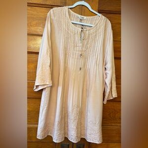 Solitaire Embroidered Tunic Dress